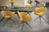 chaise-chic assise pivotante-jaune-ocre-mélange-tissus-et-polyuréthane-ch093j-3-0 chaise-chic assise pivotante-jaune-ocre-mélange-tissus-et-polyuréthane-ch093j-3-0